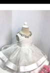 christening dress/ baptism dress/ baptism gown/ dedication dress/ newborn white dress/ christening gown/ girl baptism lace dress/ flower gir