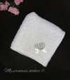 Baby gir christening blanket/ baptism blanket/ baby coming home blanket/ baby unisex take home blanket/ dedication blanket/ white blanket